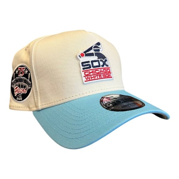 New Era Chicago White Sox 9FORTY Snapback Hat Cap 75th Year Comiskey Park Patch - Picture 1 of 5